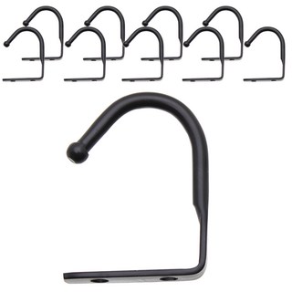 초이스하드웨어 천정 J싱글고리, 블랙, 10개