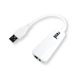 nexi USB2.0轉LAN有線網卡 白色, NX-UE20W