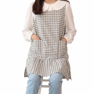 세맘스 체크 선생님 원피스 앞치마