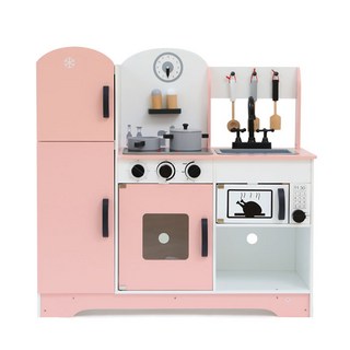 피에스타 원목 디럭스 주방놀이 핑크 1개 상품 이미지