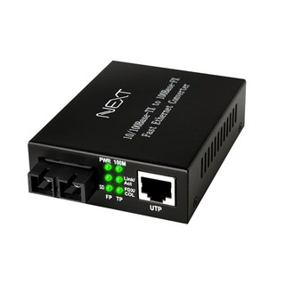 넥스트유 10/100Mbps SC타입 광미디어 컨버터