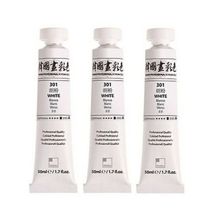 신한화구 한국화물감 301 호분 3p, 50ml, 1색