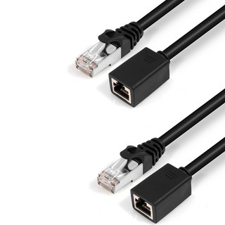 넥스트링크 FTP CAT.6 1G 연장 랜케이블 인터넷 랜선 0.5M, 혼합색상, 2개