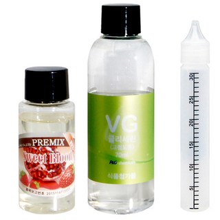 레전드몰 프리믹스 향료 액상 폐호흡 스위트 블러드 30ml + VG 70ml + 눈금공병, 1세트 대표 이미지 - 전자담배 폐호흡 액상 추천
