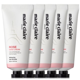 마리끌레르 퍼퓸 핸드크림 로즈 60ml x 5p + 선물상자 세트, 1세트