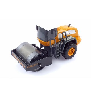 複製品1:55單滾筒壓路機鋅合金重型機械模型 SXT110846YE, 黃色
