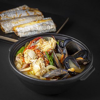 바다자리 국산갈치구이 앤 꽃게된장찌개 3~4인분 세트, 700g, 1세트