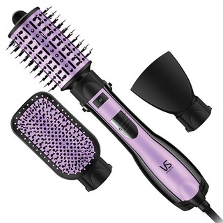 비달사순 3종 브러시 핫 에어스타일러, VSAS80PIK, 블랙