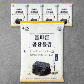 김이가 올바른 조미구이 곱창돌김, 30g, 5개입, 1개