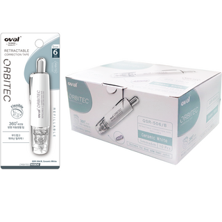 oval 歐文 修正帶 10入補充芯, 陶瓷白, 1個