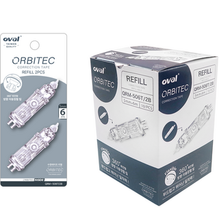 oval 歐文 修正帶 10入補充芯, 透明, 1個