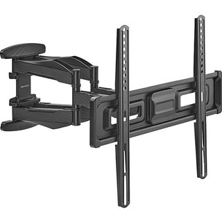 엘디엘 마운트 풀모션 듀얼 관절암 TV 모니터 브라켓 APL-44CAP, 블랙, 1개