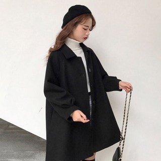엘쏘 여성용 큐트 소매 셔링 모직 코트
