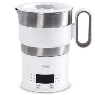 보아르 이지전기포트S 휴대용 접이식 여행용 올스텐 무선 커피포트 VPT-007WH