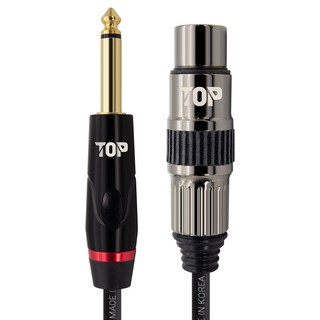 솔탑 국산 5.5 모노 TO XLR 암 케이블, SOLTOP-1610(1.5m), 혼합색상