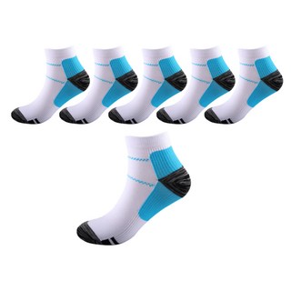 디트리 여성용 아웃도어 등산양말 6켤레 세트, 블루, 1세트