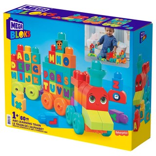 메가블럭 ABC 러닝 트레인 60p, 혼합색상