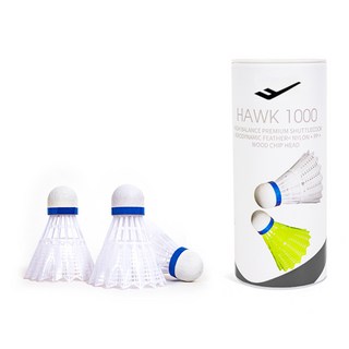 프로스펙스 나일론 셔틀콕 호크 1000, WHITE, 3개입, 1세트
