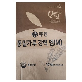 큐원 통밀가루 강력 M 10kg 1개 상품 이미지