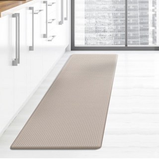 구띵 심플 PVC 주방 발매트, 베이지, 45 x 75 cm, 1개