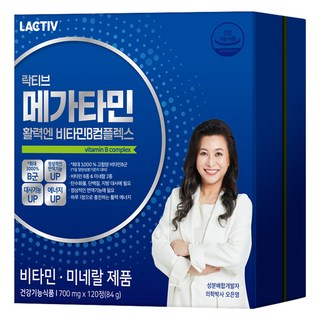 락티브 메가타민 활력엔 비타민B 컴플렉스 84g, 120정, 1개