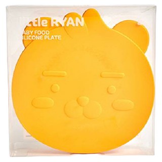 Kakao Friends Baby Little Ryan 矽膠吸盤+蓋子套裝, 單色, 盤子+蓋子, 1組