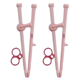 데일리픽 어린이 교정 젓가락 핑크 2개 상품 이미지