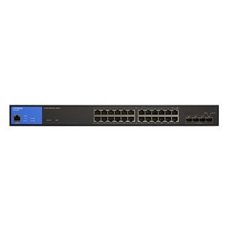 링크시스 24포트 PoE+ 1000Mbps+10G 4SFP+ LINKSYS 스위칭허브 LGS328MPC 1개 상품 이미지