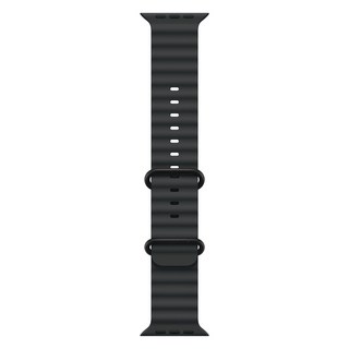 Apple 정품 2024 애플워치 오션밴드, 44/45/46/49mm, Regular, 블랙 / 블랙