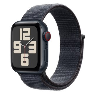 Apple 정품 2024 애플워치 SE 2세대 알루미늄 케이스, 40mm, Cellular, 미드나이트 / 잉크 스포츠 루프, Loop