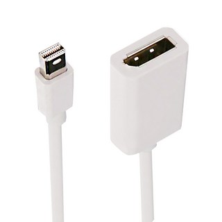 Bravo-U displayport母 對 mini displayport公 連接器 15cm(白), 1條