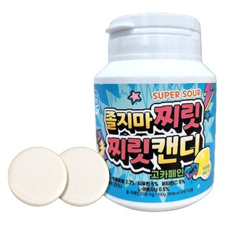 졸지마 찌릿찌릿 캔디 고카페인 레몬맛 50p, 100g, 1개