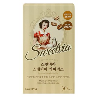스윗비아 스테비아 커피믹스, 1개, 30개입, 10.2g