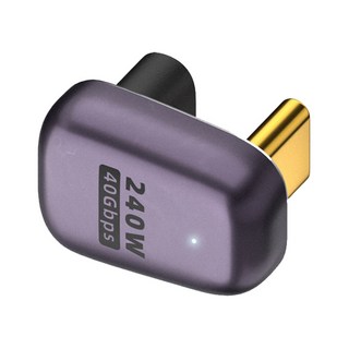 魔宙 USB4 Type-C 轉接頭 U型頭 240W 40Gbps 8K 60Hz 鋁合金外殼, 1個, 單一商品