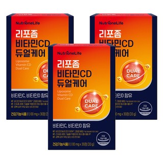 뉴트리원 리포좀 비타민 CD 듀얼케어 33g, 3개, 30정