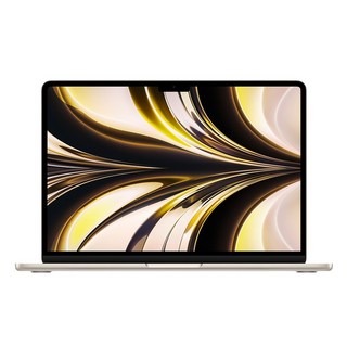 Apple 맥북 에어 13 M2, 스타라이트, M2 8코어, 10코어, 16GB, 512GB, 35W 듀얼, 한글