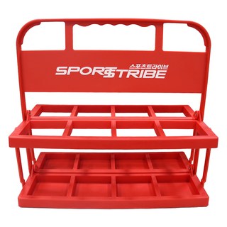 스포츠트라이브 음료캐리어 8구, 레드, 1개