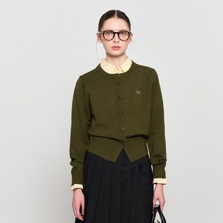 제너럴아이디어 여성용 에센셜 크루넥 가디건 WBD3L04501