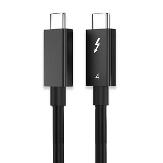 RadiOn Thunderbolt 4 Type-C PD 100W 40Gbps 8K同軸電纜, 黑色, 1個, 1m