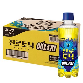 하이트진로 제로칼로리 토닉워터 에너지, 300ml, 24개