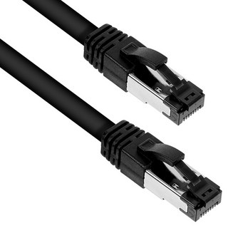 컴스마트 S-FTP Direct Cat8 40Gbps 24AWG LSZH RJ45 기가비트 랜케이블 XB404, 5m, 1개, 블랙