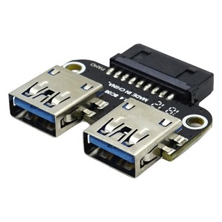 컴스 포트 3.0 20P-USB 2P 기판용 좌우 젠더형 BT936