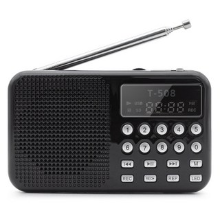 컴스 스테레오 스피커 FM 효도라디오 3W