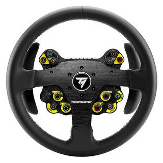 THRUSTMASTER 圖馬斯特 EVO Racing 32R Leather ADD ON PS5/PS4/XBOX/PC適用 黑色, 單品, 1個