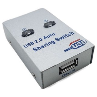 랜스타 USB2.0 수동선택기 A/1 B/2 프린터 스캐너, 1개, LS-USB12