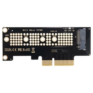 컴스 마트 PCI-Express 변환 카드 컨버터 M.2 NVME SSD KEY M to PCI-E 4x 어댑터, 1개