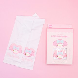 산리오 아동용 마이멜로디 여름 냉감 팔토시 2p