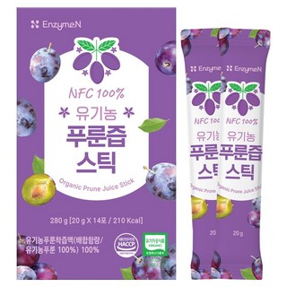 엔자임엔 NFC 유기농 푸룬즙 스틱 14p, 280g, 1개