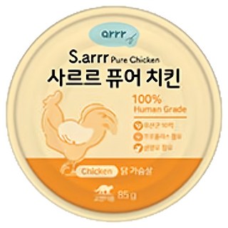 동원아르르 고양이 사르르 퓨어 치킨 간식캔, 85g, 1개, 닭가슴살