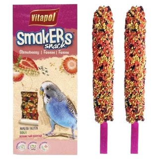 비타폴 앵무새 딸기 영양바 2p zvp-2110, 1개, 90g